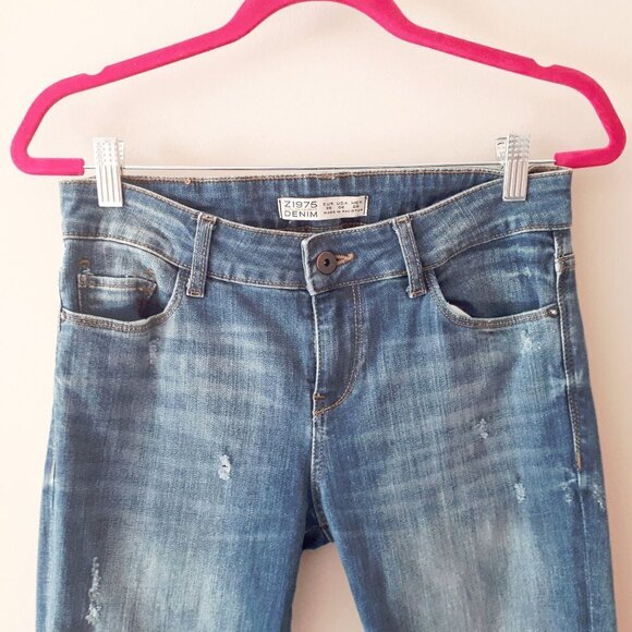 EUC Zara blue dark wash denim jeans, 6 - Picture 3 of 8